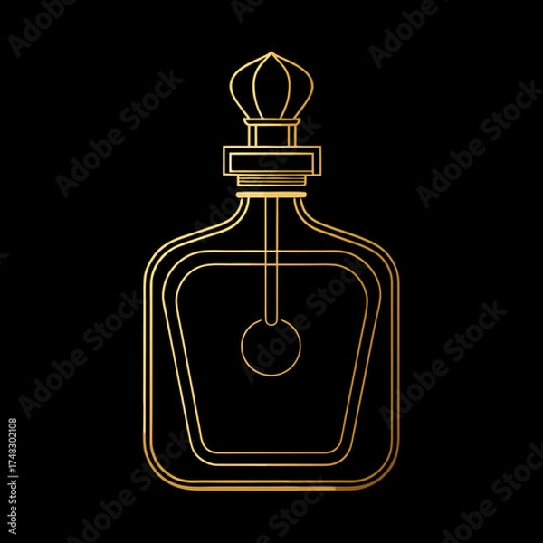 Obraz perfume bottle vector illustration