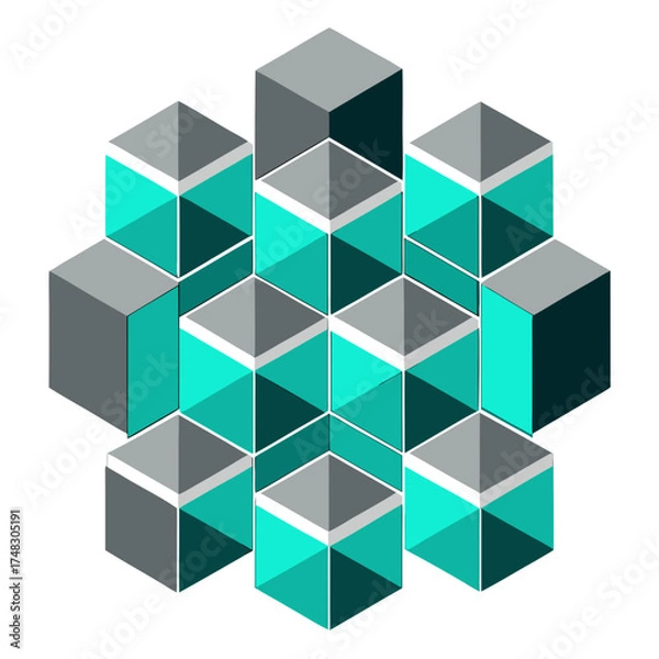 Obraz abstract geometric background