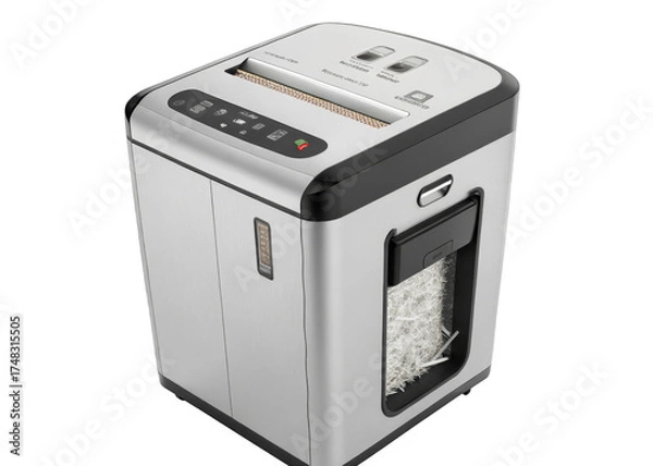 Fototapeta  document-shredde on a isolated transparent background	