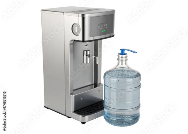 Fototapeta drinking-water  on a isolated transparent background	