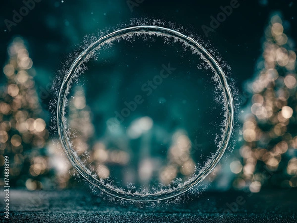 Obraz christmas background with snowflakes