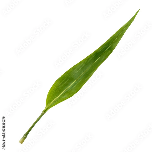 Obraz green leaf isolated on white