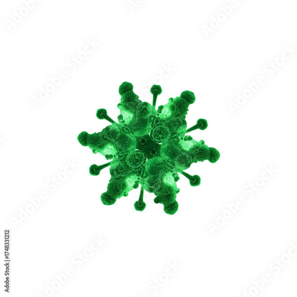 Obraz green bacteria virus