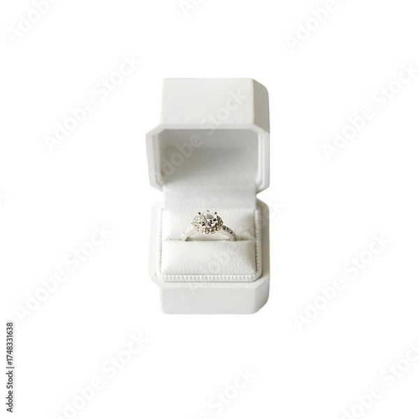 Obraz diamond ring in a box