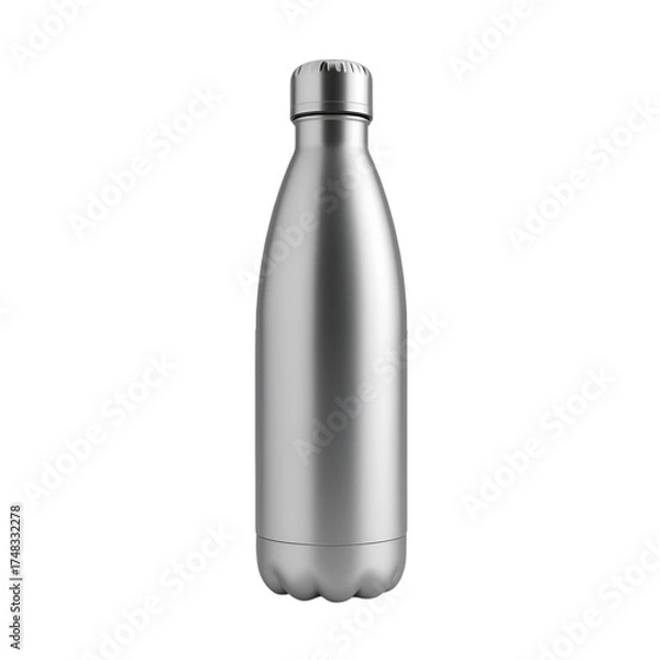 Obraz black bottle isolated on white