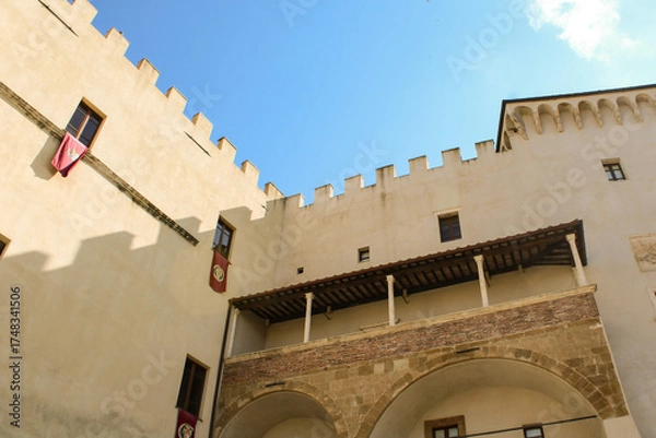 Obraz Palazzo Orsini a Pitigliano con cielo
