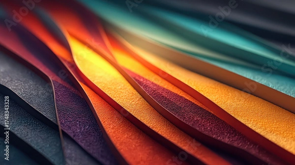 Fototapeta Bipolar disorder reflected in abstract art with sharp light-dark contrasts capturing emotional depth