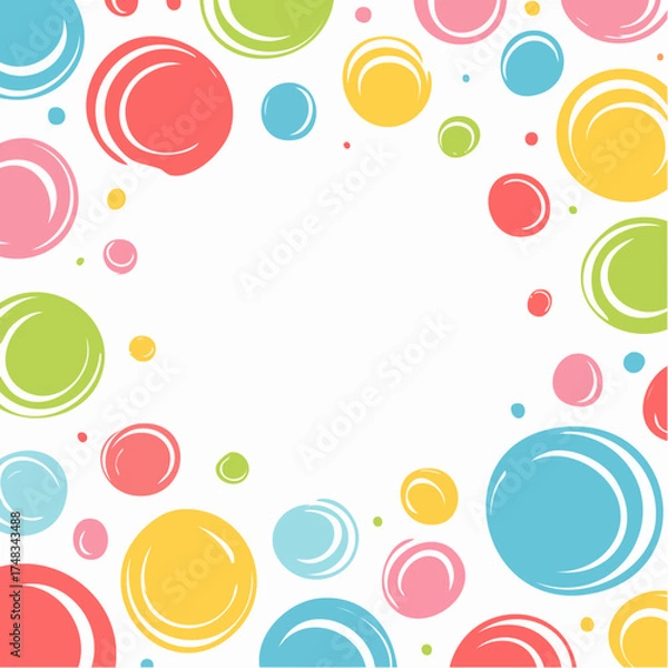 Fototapeta Colorful dotted background
2