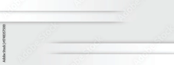 Obraz Elegant light gray background with soft shadows for professional presentations