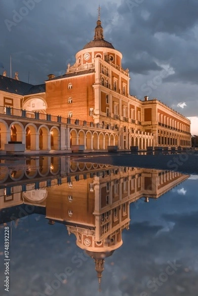 Fototapeta edificio histórico anochecer