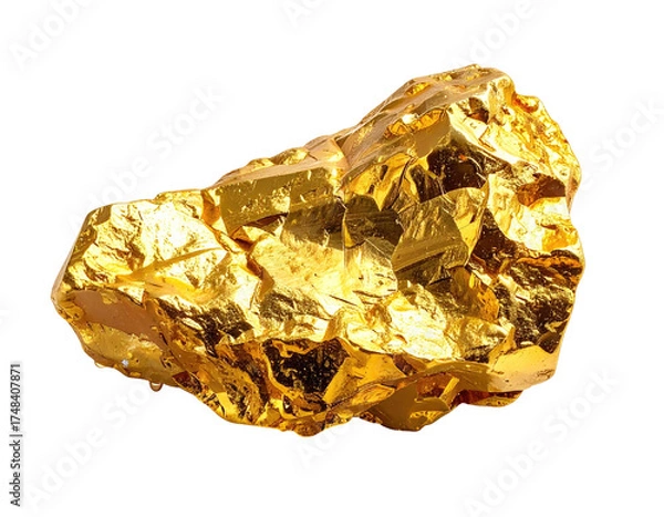 Fototapeta Close-up of a nugget of gold