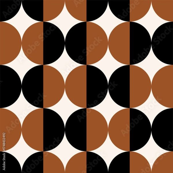 Fototapeta Seamless abstract geometric pattern. Vector Illustration.