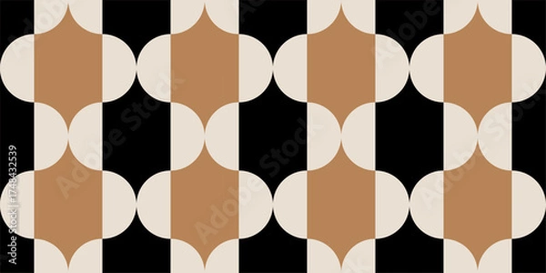 Fototapeta Seamless abstract geometric pattern. Vector Illustration.