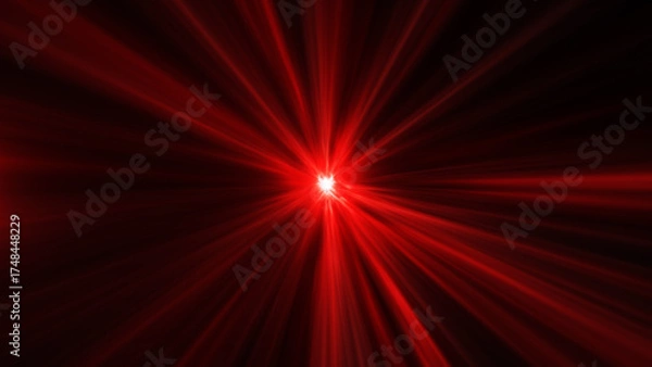 Fototapeta High-speed galaxy hyper tunnel in space. Abstract sci-fi galaxy background. Neon glowing tunnel in the Hyperspace. Time travel background. Flying through red data tunnel. Technology, science fiction.