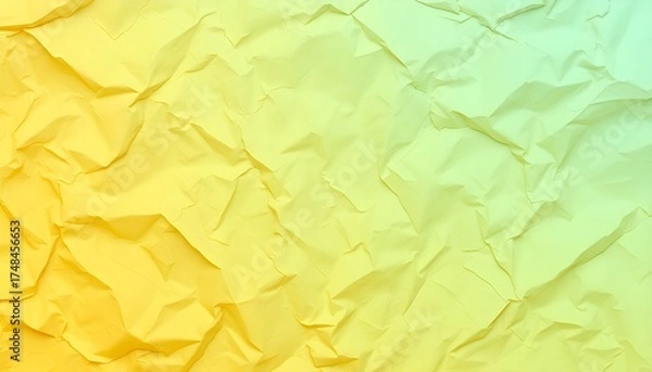 Obraz 노란색에서파란색으로변하는구겨진종이배경