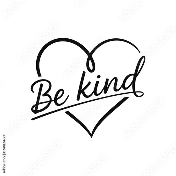 Obraz Be kind  .Vector EPS