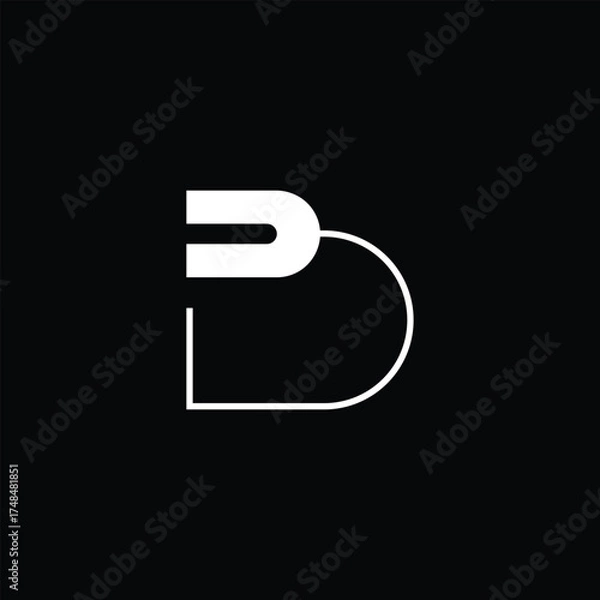 Obraz Abstract YD DY Letter Logo with Modern Design