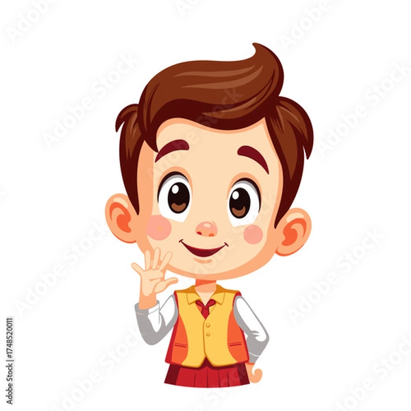 Fototapeta Bright red highlighter pen with yellow cap and orange ink droplet  