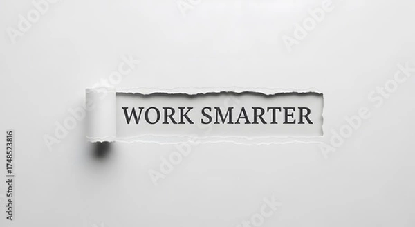 Obraz Unlock your potential and work smarter now with this motivational message, perfect for business presentations, success driven content, and inspiring office decor