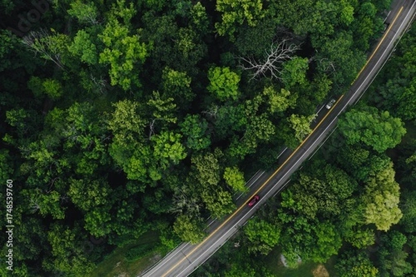 Obraz railway in the forest