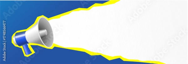 Obraz Megaphone Announcement important without text illustration vector design