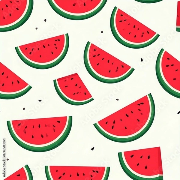Obraz Watermelon slices pattern