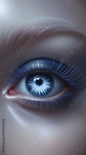 Fototapeta A mesmerizingly unique eye