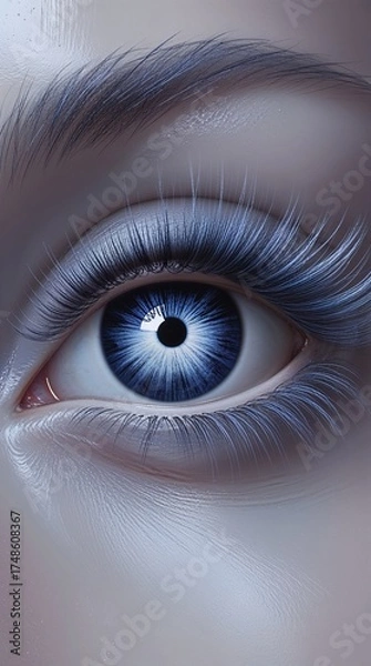 Fototapeta A mesmerizingly unique eye