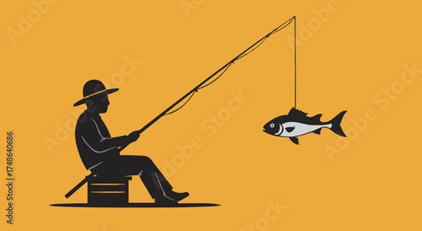 Obraz Fishing vector illustration, #27