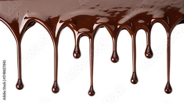 Obraz melted chocolate dripping