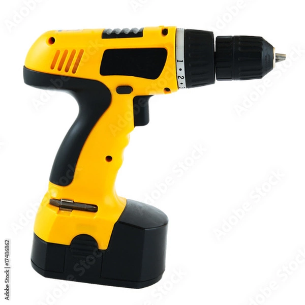 Fototapeta Drill isolated with clipping path