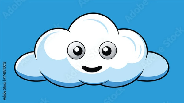 Obraz Carton cloude in the blue sky 