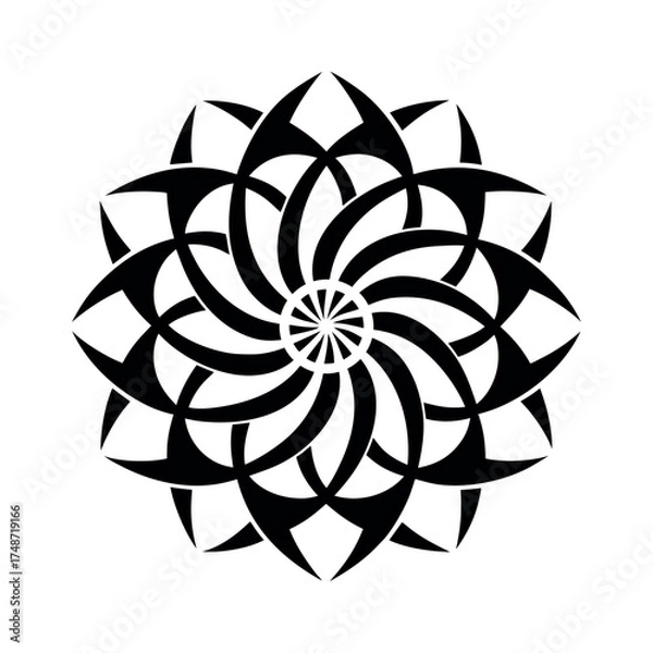 Obraz Abstract Swirl Mandala Coloring Book Vector