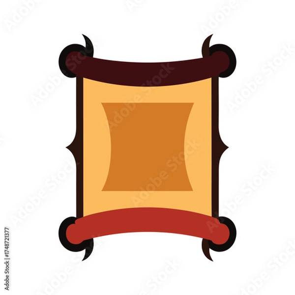 Obraz antique scroll frame vector in vintage style