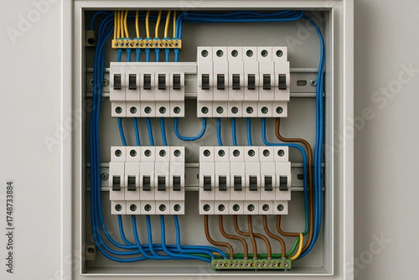 Fototapeta electrical panel