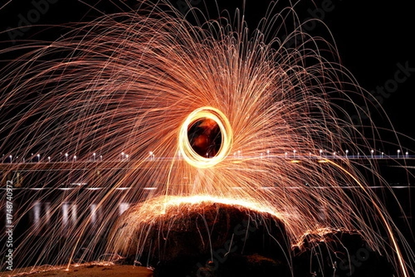 Obraz fireworks in the night