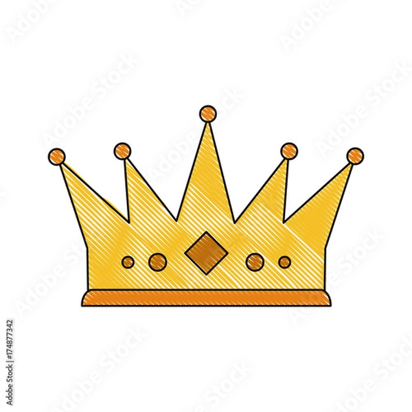 Obraz royal crown icon image vector illustration design