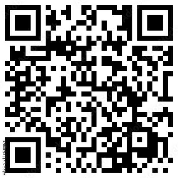 Obraz Code qr noir Vectoriel