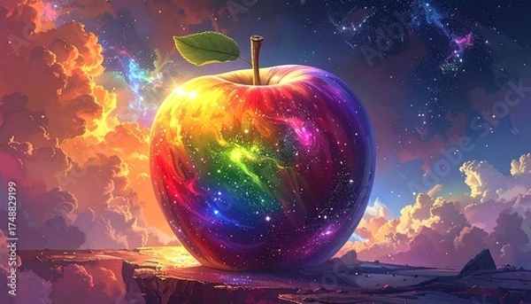 Obraz Mystical Cosmic Apple.