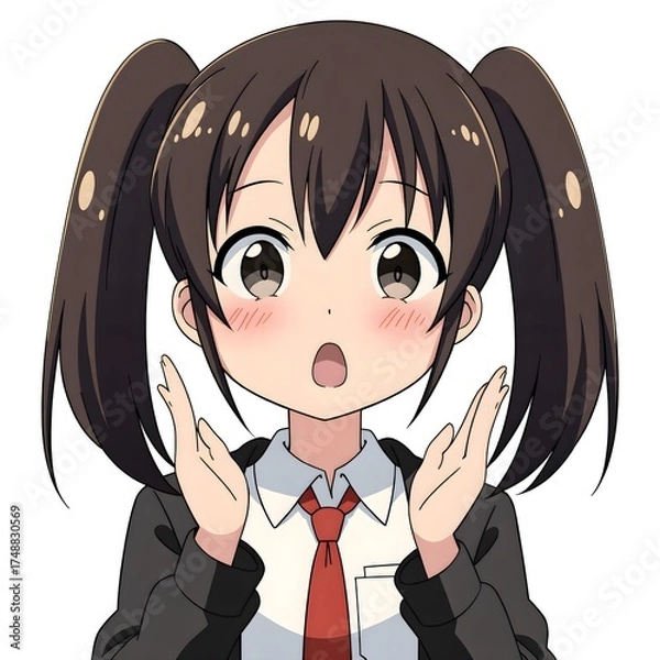 Obraz Middle school students 2D characters