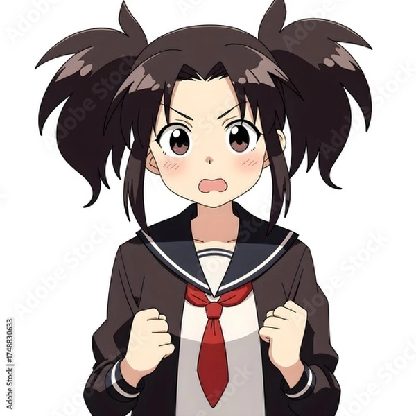 Obraz Middle school students 2D characters