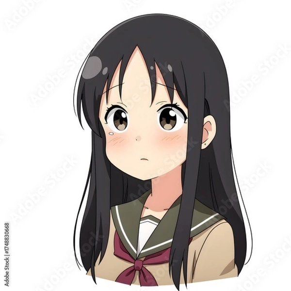 Obraz Middle school students 2D characters