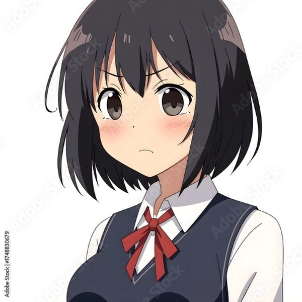 Obraz Middle school students 2D characters