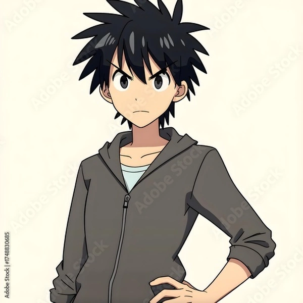 Obraz Middle school students 2D characters