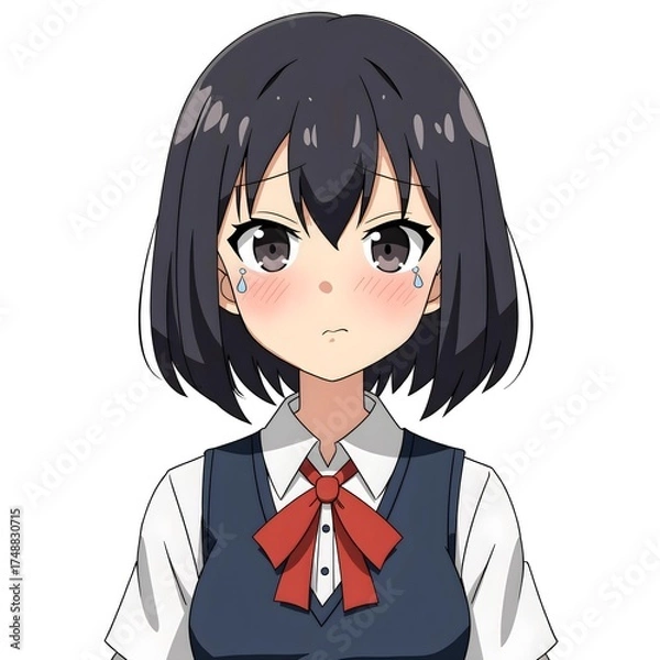 Obraz Middle school students 2D characters