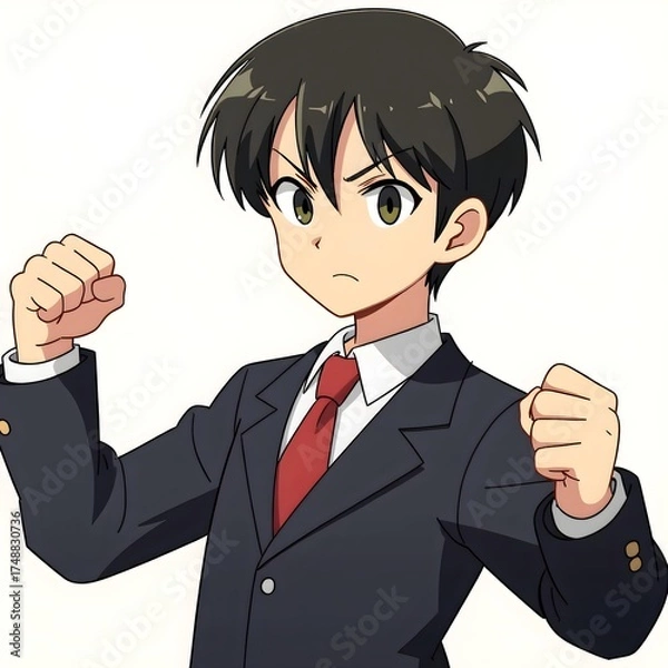 Obraz Middle school students 2D characters