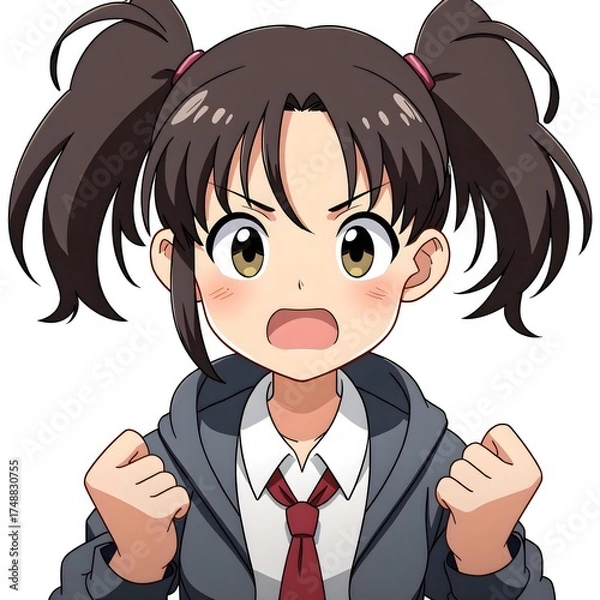 Obraz Middle school students 2D characters