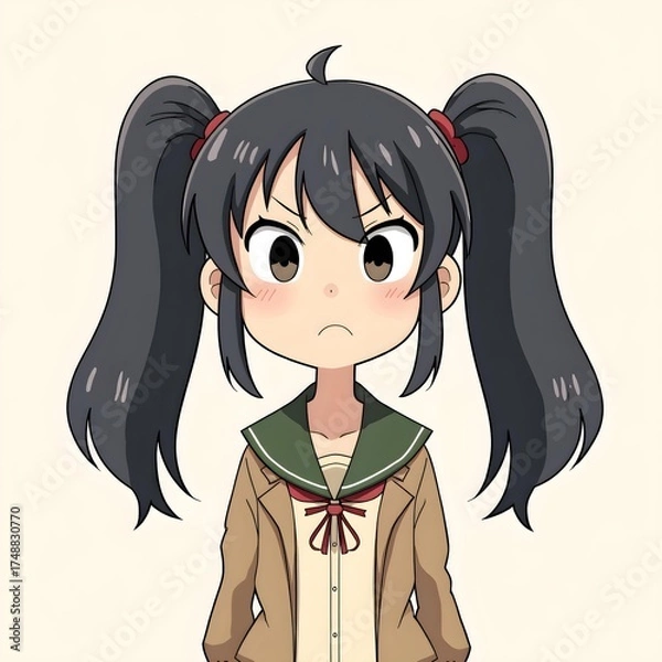 Obraz Middle school students 2D characters