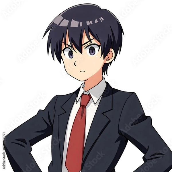 Obraz Middle school students 2D characters