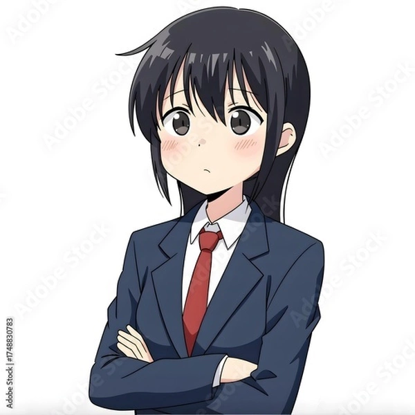 Obraz Middle school students 2D characters